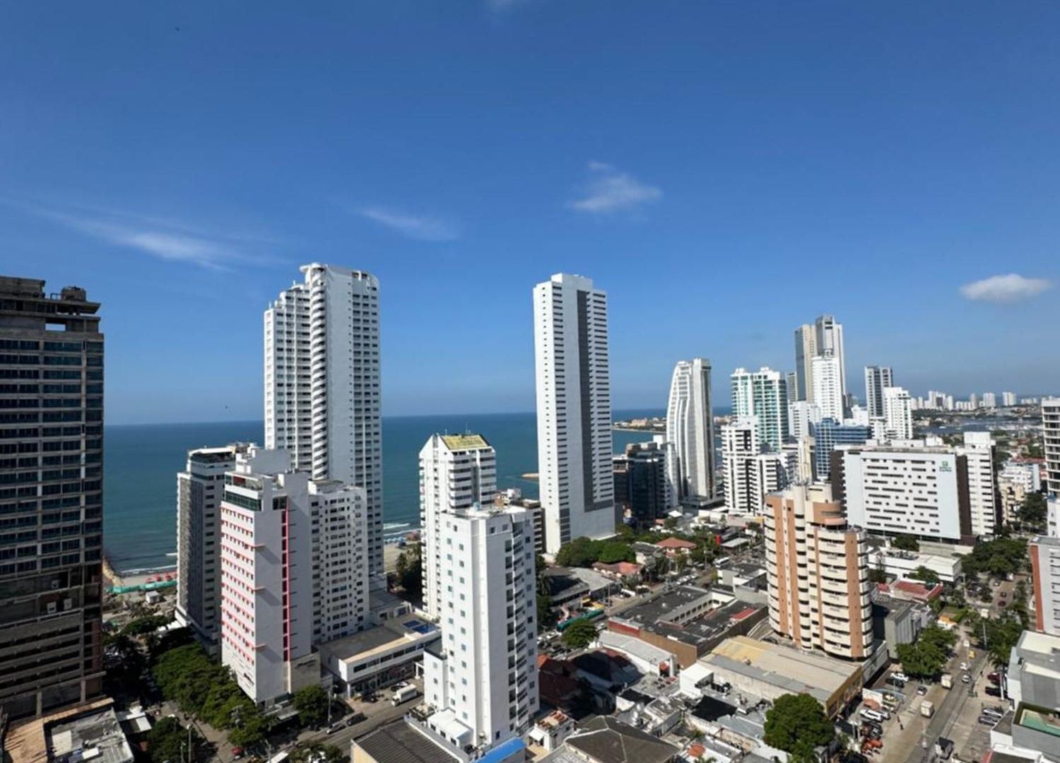 Vista Preciosa Desde El Piso 23 Frente Al Mar Apartamento *