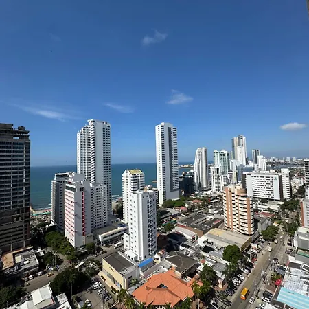 Vista Preciosa Desde El Piso 23 Frente Al Mar Apartamento *